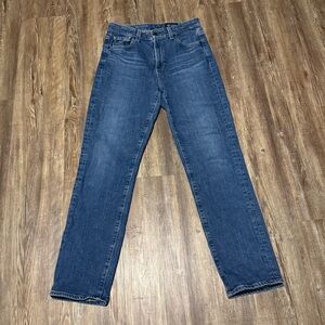AG Adriano Goldschmied Saige Jeans Women's 27 High Rise Straight Leg Denim